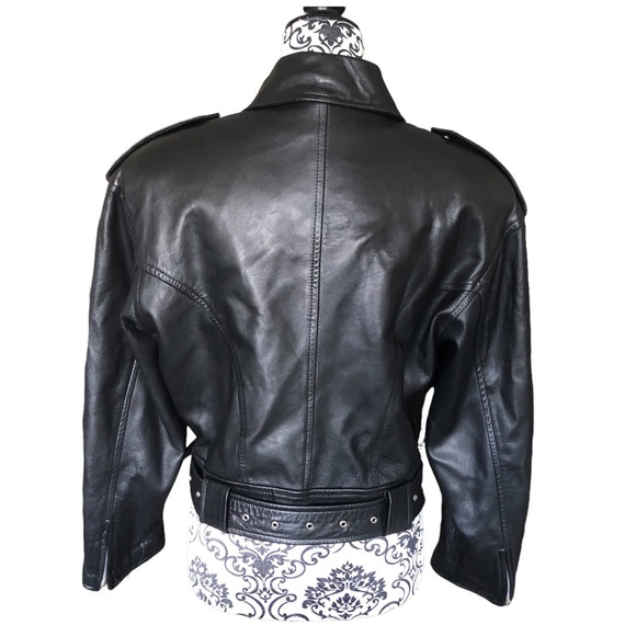 DANIER Leather Biker Jacket ( belt not included) - Picture 10 of 15